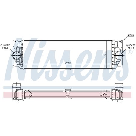 NISSEN Intercooler, 96526 96526